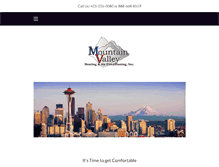 Tablet Screenshot of mountainvalleyheating.com